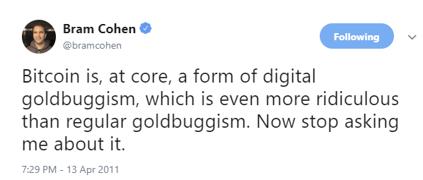 Bram Cohen Bitcoin